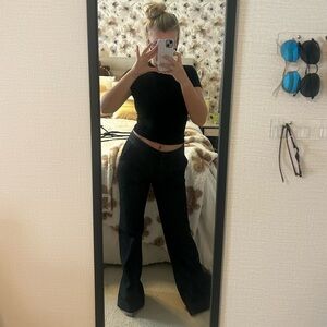 Kenneth Cole Women's Black Flare Pants